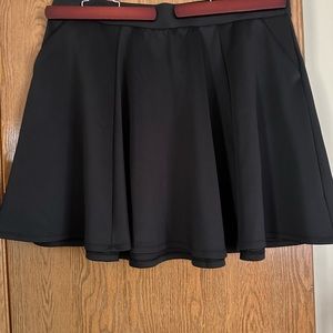 Torrid black scuba knit circle mini skirt size 3